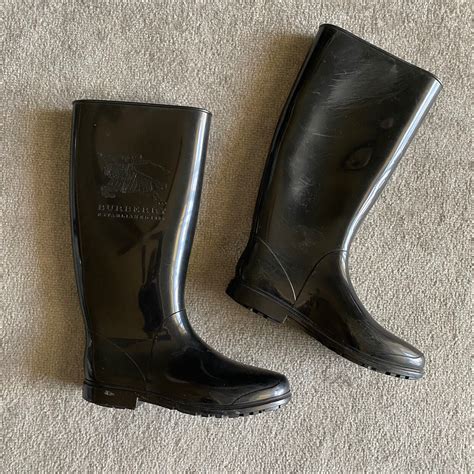 burberry patent rain boots